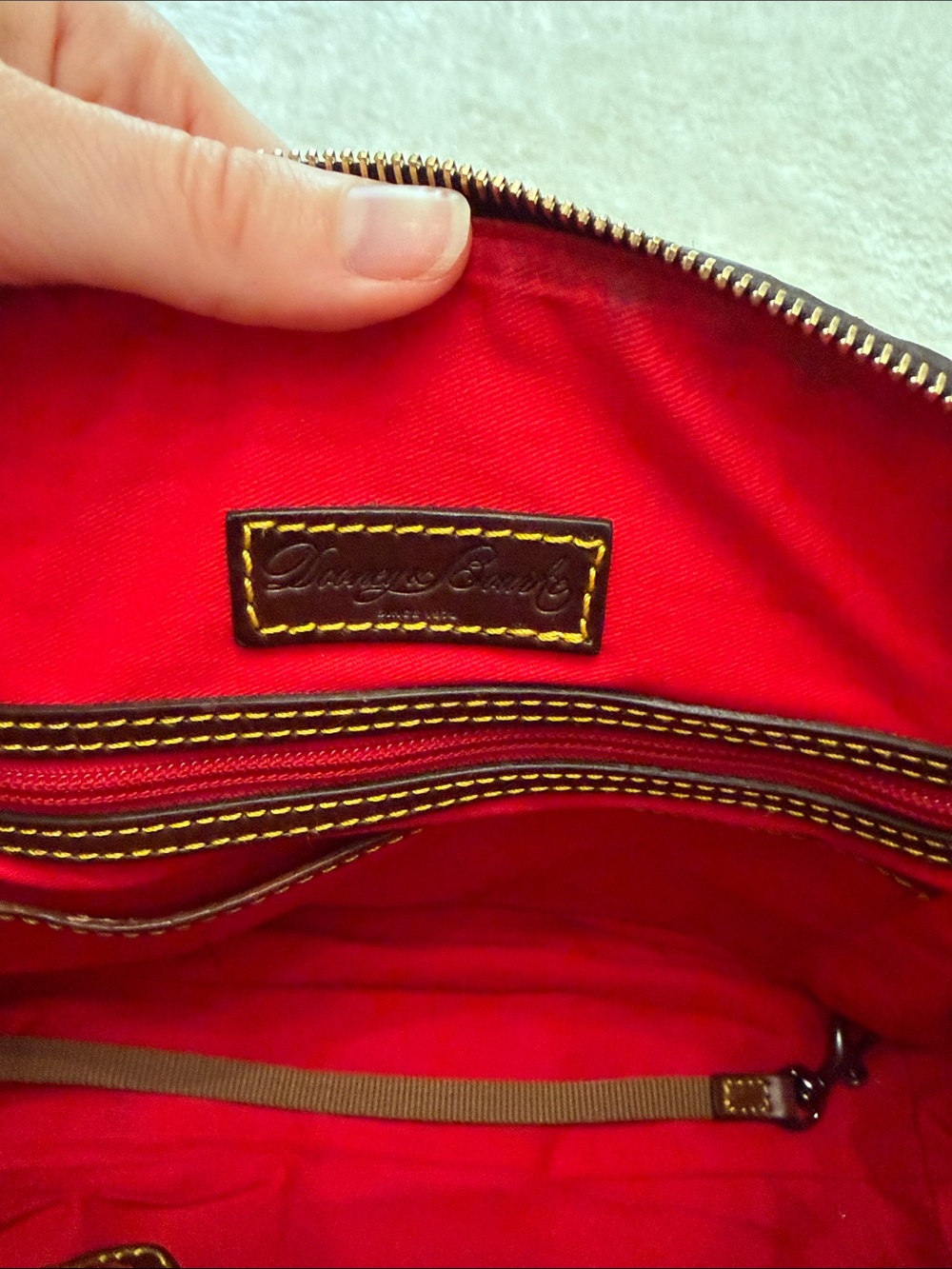 Dooney & Bourke Samba Pebbled Leather Satchel - Picture 7 of 10